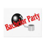 Bachelor Party Ball and Chain Postcards