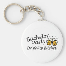 Bachelor Party Beer Jugs Keychain