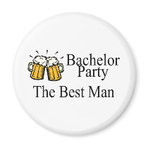 Bachelor Party Best Man (Beers) Fridge Magnet