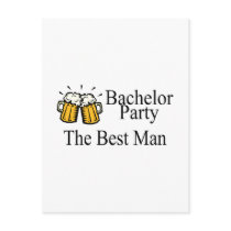 Bachelor Party Best Man (Beers) Postcard