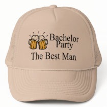Bachelor Party Best Man Wedding Mesh Hat