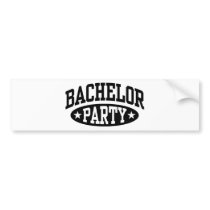 Bachelor Party Bumper Stickers