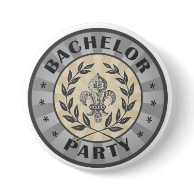 Bachelor Party Button by TeeShirtsTShirts