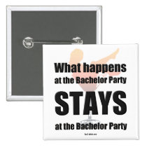 Bachelor Party button buttons