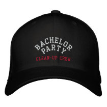 Bachelor Party, Clean-up Crew, Best Man embroidered hats by bachelor_party_shop Bachelor Party, Clean-up Crew, Best Man embroidered hats