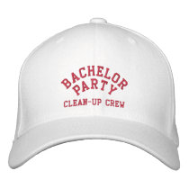 Bachelor Party, Clean-up Crew, Best Man Hat embroidered hats by bachelor_party_shop Bachelor Party, Clean-up Crew, Best Man Hat embroidered hats
