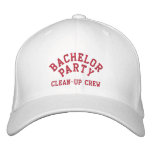 Bachelor Party, Clean-up Crew, Best Man Hat Embroidered Baseball Cap