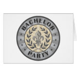 Bachelor Party Crest Design Card