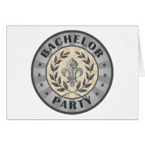 Bachelor Party Crest Design cards