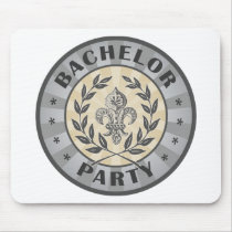 Bachelor Party Crest Design Mouse Pad