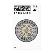 Bachelor Party Crest Design postage
