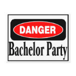 Bachelor Party Danger Post Card