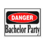 Bachelor Party Danger Post Card
