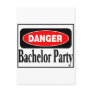 Bachelor Party Danger Postcard