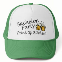 Bachelor Party (Drink Up Bitches Beer Jugs) Hats