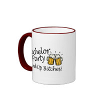 Bachelor Party (Drink Up Bitches Beer Jugs) Coffee Mugs
