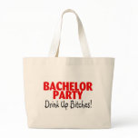 Bachelor Party Drink Up Red Black Bags