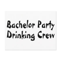 Bachelor Party Drinking Crew Postcards