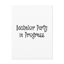 Bachelor Party In Progress 2 Postcard