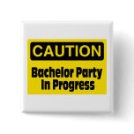 Bachelor Party In Progress Pins