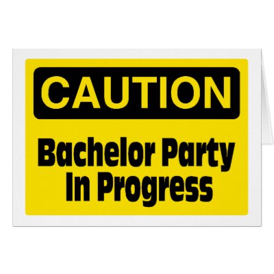 Bachelor Party In Progress Greeting Cards by TeeZazzle