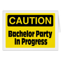 Bachelor Party In Progress cards
