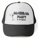Bachelor party in progress hat hat