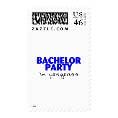 Bachelor Party In Progress Stamps