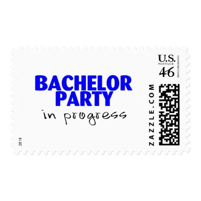 Bachelor Party In Progress Stamps