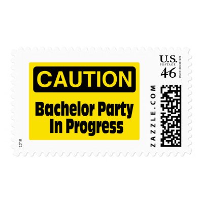 Bachelor Party In Progress Stamps