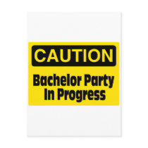 Bachelor Party In Progress Postcard