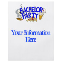 Bachelor Party Invitation Flyer