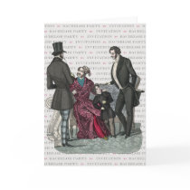 Bachelor Party Invitation for a Man of the World cards by AntiqueImages Bachelor Party Invitation for a Man of the World cards