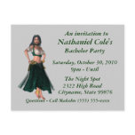 Bachelor Party Invitation - Sexy Female Gypsy Post Cards