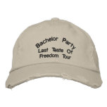 Bachelor Party, Last Taste Of Freedom Tour Baseball Cap