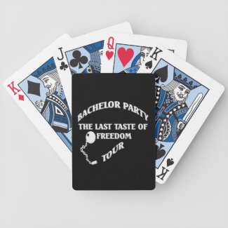 Bachelor Party - Last Taste Of Freedom Tour Playing Cards