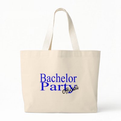 Bachelor Party Official Blue Tote Bag by WeddingZazzle