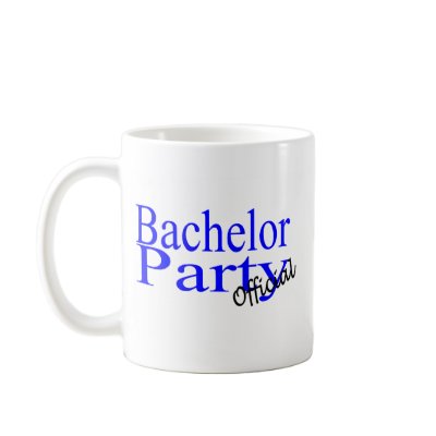 Bachelor Party Official Blue Coffee Mug by WeddingZazzle