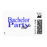Bachelor Party Official Blue Postage Stamps