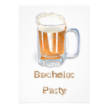Bachelor Party Personalized Announcement