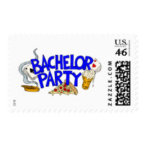 Bachelor Party Postage Stamp
