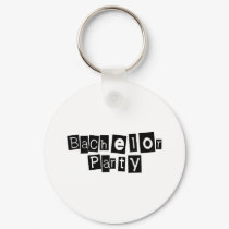 Bachelor Party (Sq Blk) keychains