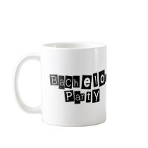 Bachelor Party (Sq Blk) mugs by CelebrationZazzle Bachelor Party (Sq Blk) mugs