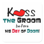 Bachelor Party Square Stickers