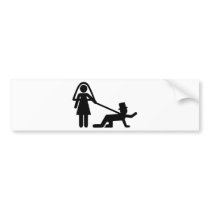 Bachelor party Wedding slave Bumper Sticker