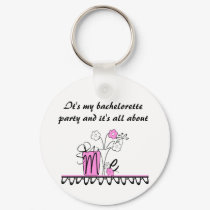 Bachelorette All About Me keychains by weddingsareus Bachelorette All About Me keychains