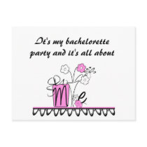 Bachelorette All About Me postcards