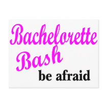 Bachelorette Bash (be Afraid) Postcard