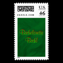 Bachelorette Bash Green Beauty Postage stamps