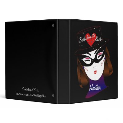 Bachelorette Bash Silhouette VIII Vinyl Binder by WeddingsBest